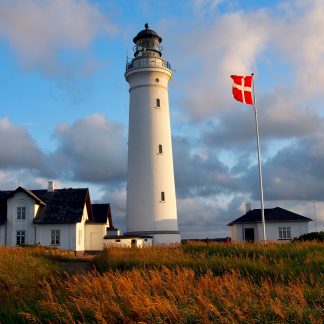 Danish lighthouse coastal landscape photography print by Mark Hulskamp