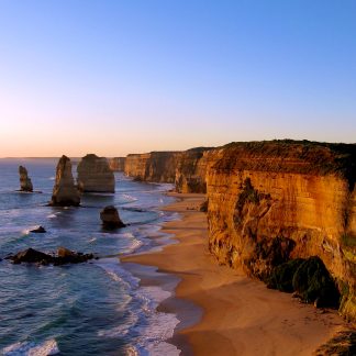 Golden Cliffs coastal landscape photography print by Mark Hulskamp