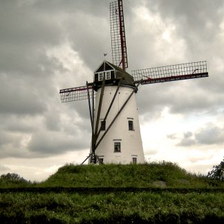 Lone windmill photography print by Mark Hulskamp