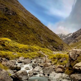 Mountain stream landscape photography print by Mark Hulskamp