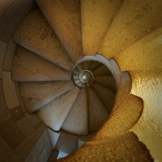 Spiral staircase photography print by Mark Hulskamp